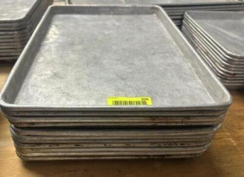 DESCRIPTION (10) HALF SIZE SHEET PANS. THIS LOT IS: SOLD BY THE PIECE LOCATION BAY 6 QTY 10