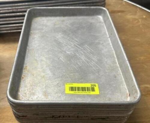 DESCRIPTION (10) 1/4 SIZE SHEET PANS. THIS LOT IS: SOLD BY THE PIECE LOCATION BAY 6 QTY 10