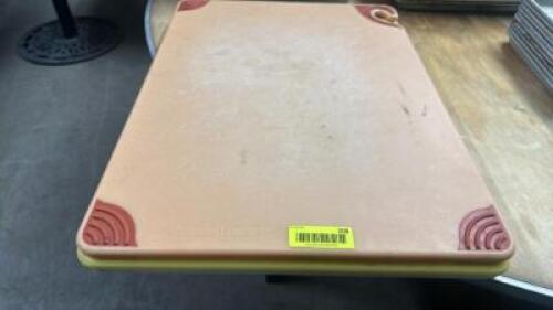 DESCRIPTION (3) 24" X 18" PLASTIC CUTTING BOARDS ADDITIONAL INFORMATION MULTI COLOR THIS LOT IS: SOLD BY THE PIECE LOCATION BAY 6 QTY 3