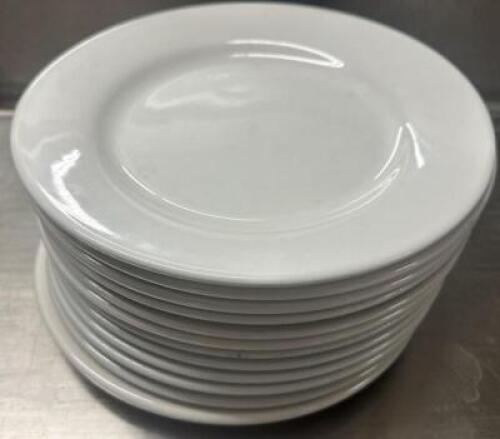 DESCRIPTION (12) 10" CHINA PLATES BRAND / MODEL: BUFFALO F801 B-19 THIS LOT IS: SOLD BY THE PIECE SIZE 10" LOCATION BAY 6 QTY 12