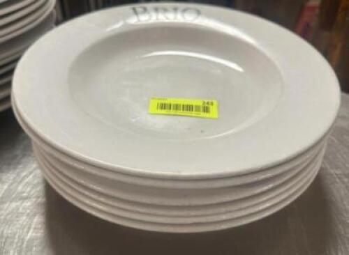 DESCRIPTION (6) 12" CHINA PASTA BOWLS BRIO LOGO BRAND / MODEL: LIBBEY 840-901-061 THIS LOT IS: SOLD BY THE PIECE SIZE 12" LOCATION BAY 6 QTY 6