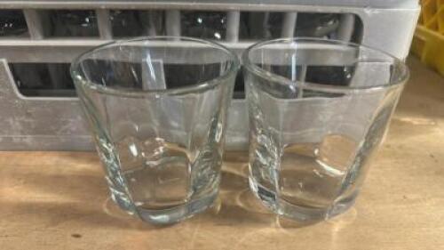 DESCRIPTION (25) ROCKS GLASSES ADDITIONAL INFORMATION W/ GLASS RACK THIS LOT IS: SOLD BY THE PIECE LOCATION BAY 6 QTY 25