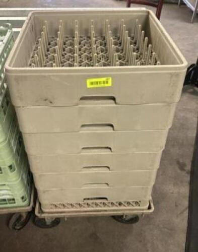 DESCRIPTION (4) GLASS RACKS W/ DOLLY THIS LOT IS: ONE MONEY LOCATION BAY 6 QTY 1