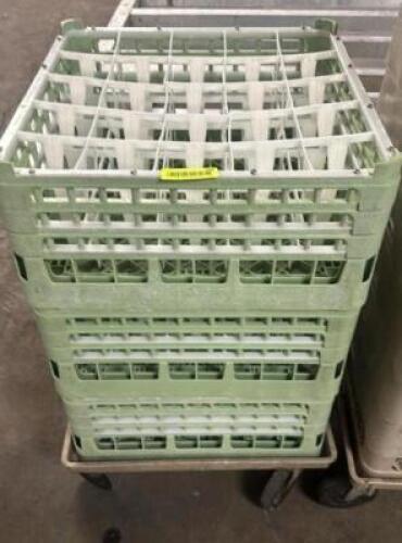 DESCRIPTION (3) GLASS RACKS W/ DOLLY THIS LOT IS: ONE MONEY LOCATION BAY 6 QTY 1