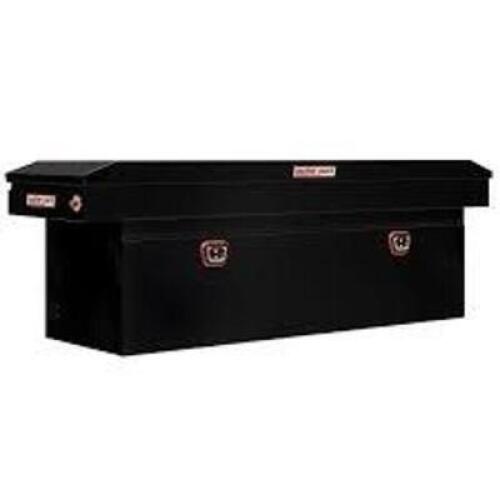 DESCRIPTION: (1) SADDLE TRUCK BOXBRAND/MODEL: WEATHER GUARD #128-5-03INFORMATION: BLACK, STEELSIZE: 72 in long, 20.5 in wide, and 24 in highRETAIL$: $1279.00 EAQTY: 1