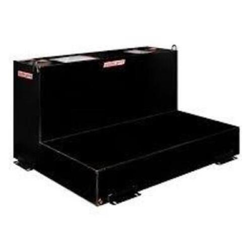 DESCRIPTION: (1) TRUCK TRANSFER TANKBRAND/MODEL: WEATHERGUARD #362-5-02INFORMATION: BLACK, L SHAPEDSIZE: 110 GAL CAPACITY, 30" X 43" X 26"RETAIL$: $1269.99 EAQTY: 1