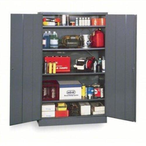 DESCRIPTION: (1) STORAGE CABINET BRAND/MODEL: PRODUCT NUMBER #1UFE8 INFORMATION: SWING HANDLE & KEYED, 24 GA PANEL THICK SIZE: 48" X 22" X 78" RETAIL$