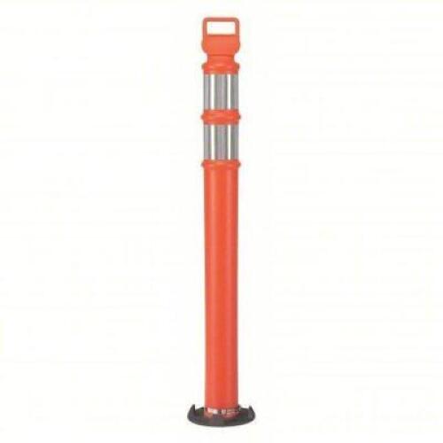 DESCRIPTION: (4) PERMANENT MOUNT DELINEATOR POST BRAND/MODEL: CORTINA #1EKU6 INFORMATION: ORANGE, REFLECTIVE STRIPES SIZE: 42" RETAIL$: $40.00 EA QTY: