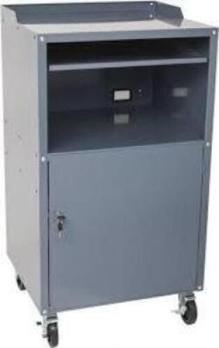 DESCRIPTION: (1) COMPUTER CABINET BRAND/MODEL: WORKSMART #WS-MH-CAB-004 INFORMATION: GRAY, STEEL, 506 LBS CAPACITY SIZE: 30" X 30" X 66.3" RETAIL$: $4
