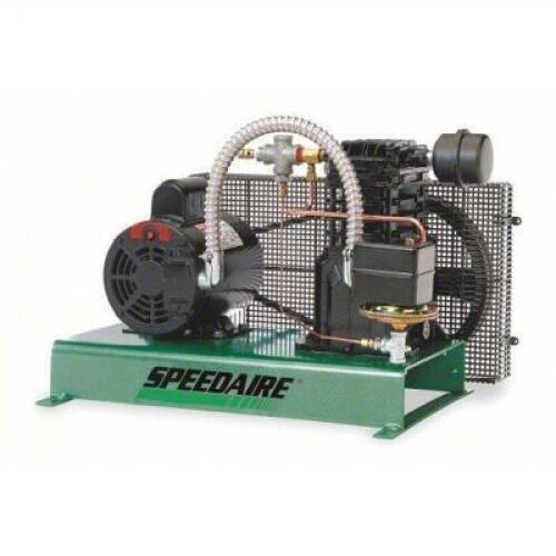 DESCRIPTION: (1) ELECTRIC AIR COMPRESSOR W/O TANKBRAND/MODEL: SPEEDAIRE #4B242INFORMATION: 2 HP, 1 STAGE, TANKLESS, 11.6 CFM, 40 PSI, 120V AC/240V ACRETAIL$: $1084.32 EAQTY: 1