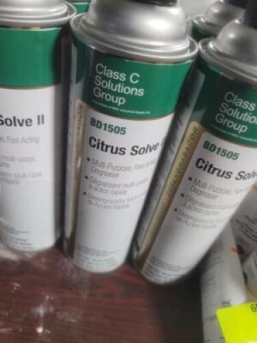 DESCRIPTION: (6) SOLVENT DEGREASER BRAND/MODEL: CITRUS SOLV #VD1505 RETAIL$: $8.00 EA SIZE: 15 OZ QTY: 6