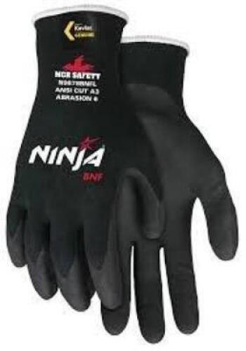 DESCRIPTION: (9) PAIRS OF CUT PROTECTION GLOVES BRAND/MODEL: MEMPHIS #N9878BNFS INFORMATION: BLACK SIZE: FITS LIKE A MEDIUM RETAIL$: $22.84 EA QTY: 9