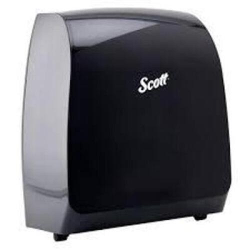 DESCRIPTION: (1) ELECTRONIC HAND ROLL TOWEL DISPENSER BRAND/MODEL: SCOTT #34348 INFORMATION: BLACK RETAIL$: $50.00 EA QTY: 1
