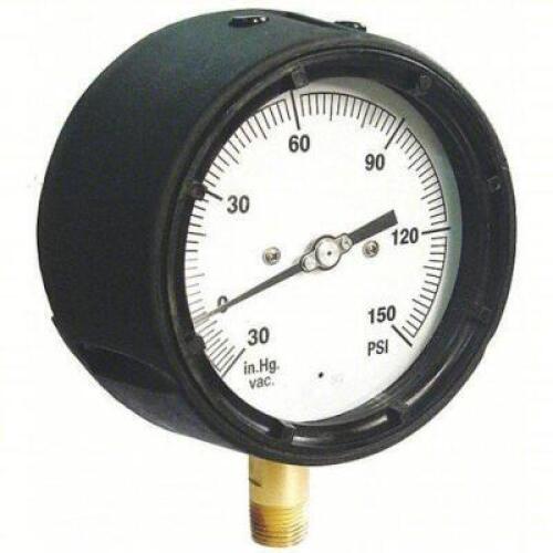 DESCRIPTION: (3) INDUSTRIAL PRESSURE GAUGE BRAND/MODEL: PRODUCT NUMBER #36JV33 INFORMATION: 0 TO 400 PSI, 4 1/2 IN DIAL, 1/2 IN NPT MALE, BOTTOM, NPT
