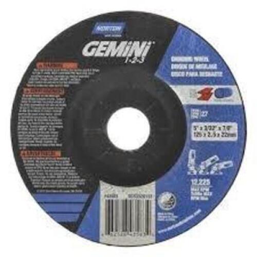 DESCRIPTION: (2) BOXES OF (25) CUT-OFF WHEEL BRAND/MODEL: NORTON GEMINI #66243537273 SIZE: 4" X 0.35" X 3/8" RETAIL$: $10.82 PER WHEEL QTY: 2
