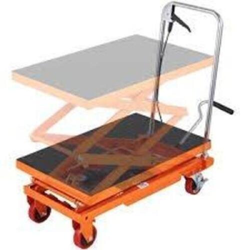 DESCRIPTION: (1) HYDRAULIC LIFT TABLE BRAND/MODEL: VEVOR #TFD15 INFORMATION: ORANGE SIZE: 50", 18" X 28" PLATFORM SIZE RETAIL$: $346.15 EA QTY: 1
