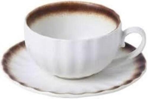 DESCRIPTION: (5) CERAMIC MUG WITH SAUCER BRAND/MODEL: B-FODGE INFORMATION: Y SIZE: 16.2 OZ RETAIL$: $13.99 EA QTY: 5