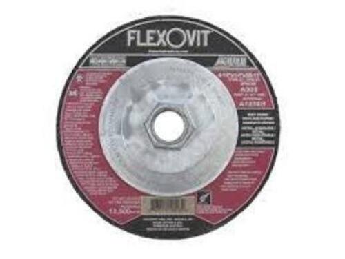 DESCRIPTION: (1) CASE OF (10) GRINDING WHEEL BRAND/MODEL: FLEXOVIT #A1236H SIZE: 4-1/2X1/4X5/8-11 RETAIL$: $70.00 EA QTY: 1