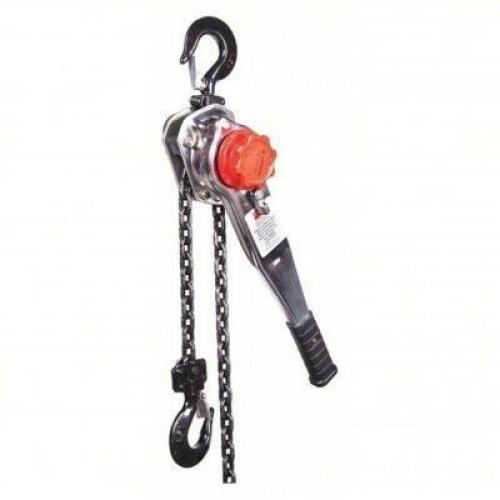 DESCRIPTION: (1) LEVER CHAIN HOIST BRAND/MODEL: DAYTON #29XP39 SIZE: Hook Mounted - No Trolley, 3,000 lb Lifting Capacity, 10 ft Lift Lg RETAIL$: $518