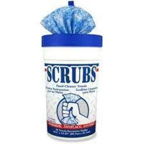 DESCRIPTION: (6) HAND CLEANER TOWELS BRAND/MODEL: SCRUBS RETAIL$: $12.08 EA SIZE: 10X12 QTY: 6