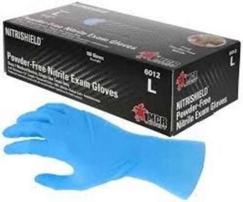 DESCRIPTION: (10) BOXES OF (100) POWDER-FREE LATEX DISPOSABLE GLOVES BRAND/MODEL: MCR #6012 SIZE: MED RETAIL$: $15.99 PER BOX QTY: 10