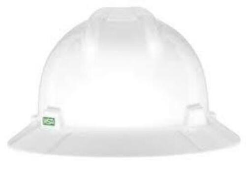 DESCRIPTION: (20) SHELL CAP STANDARD HARD HAT BRAND/MODEL: V-GARD #A-VGD INFORMATION: WHITE, FULL BRIM RETAIL$: $18.50 EA QTY: 20