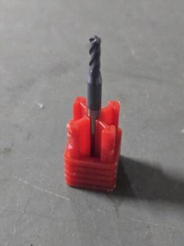 (1) SOLID CARBIDE CORNER RADIUS END MILL