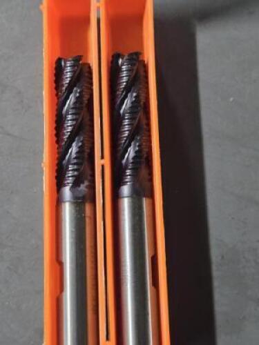 (2) COBALT ROUGHING END MILLS