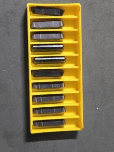 (10) CARBIDE GROOVING INSERTS