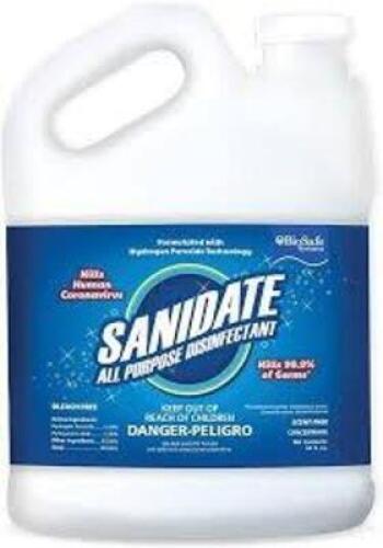 DESCRIPTION: (2) ALL PURPOSE DISINFECTANT BRAND/MODEL: SANIDATE SIZE: 1 GALLON RETAIL$: $23.00 EA QTY: 2