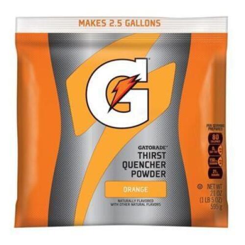DESCRIPTION: (4) INSTANT DRINK MIX POWDER PACK BRAND/MODEL: GATORADE #14465 INFORMATION: ORANGE RETAIL$: $6.51 EA SIZE: 1 LB QTY: 4