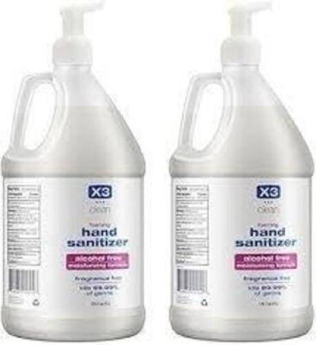 DESCRIPTION: (2) HAND SANITIZER BRAND/MODEL: X3 CLEAN SIZE: 1 GALLON RETAIL$: $20.00 EA QTY: 2