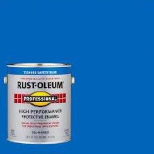 DESCRIPTION: (2) HIGH GLOSS INTERIOR EXTERIOR PAINT BRAND/MODEL: RUST-OLEUM #1D467 INFORMATION: SAFETY BLUE SIZE: 1 GALLON RETAIL$: $74.48 EA QTY: 2