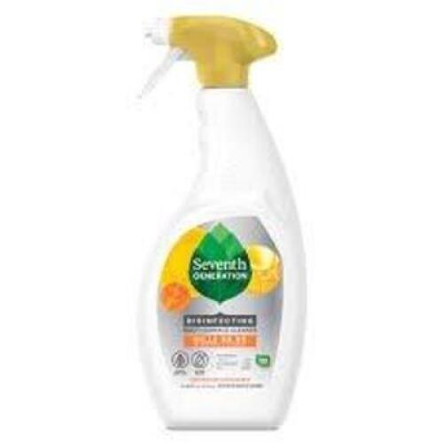 DESCRIPTION: (6) DISINFECTING MULTI SURFACE CLEANER BRAND/MODEL: SEVENTH GENERATION INFORMATION: CITRUS SIZE: 26 OZ RETAIL$: $6.79 EA QTY: 6