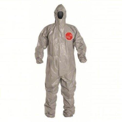 DESCRIPTION: (1) CASE OF (6) HOODED CHEMICAL RESISTANT COVERALLS BRAND/MODEL: DUPONT #38E417 SIZE: XL, Tychem&reg; 6000, Elastic Wrist, Elastic Ankle RETA