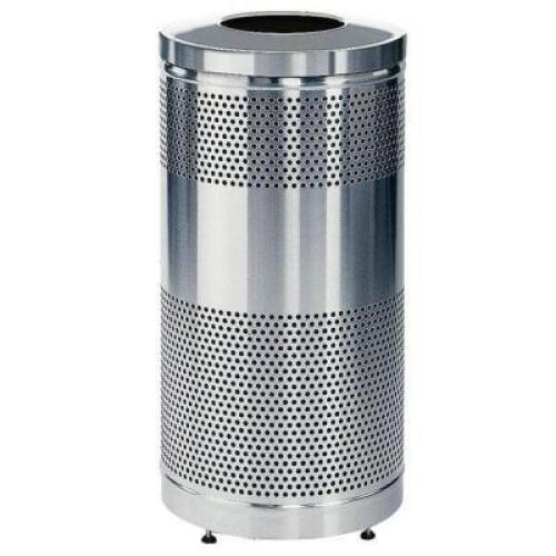 DESCRIPTION: (1) WASTE RECEPTACLE BRAND/MODEL: RUBBERMAID/FGS3SSTSSPL RETAIL$: $799 SIZE: 25 GALLON CAPACITY QTY: 1
