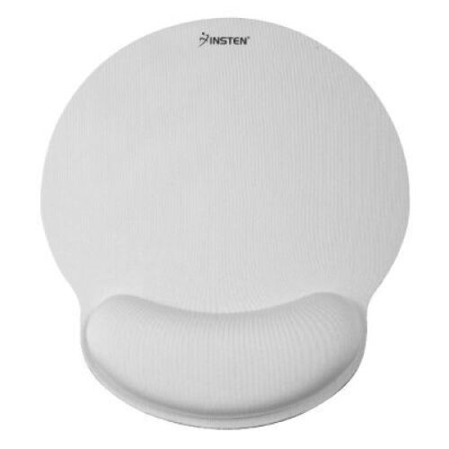 DESCRIPTION:&nbsp;(20) MOUSE PADS WITH WRIST PADBRAND/MODEL:&nbsp;INSTENINFORMATION:&nbsp;WHITE, WITH BLACK EDGE, COMMARETAIL$:&nbsp;$8.99/EAQTY:&nbsp;20