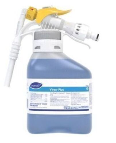 DESCRIPTION: (4) VIREX PLUS ONE STEP DISINFECTANT CLEANER AND DEODORIZER BRAND/MODEL: DIVERSEY SIZE: 1.58 US QT RETAIL$: $50.67 EA QTY: 4