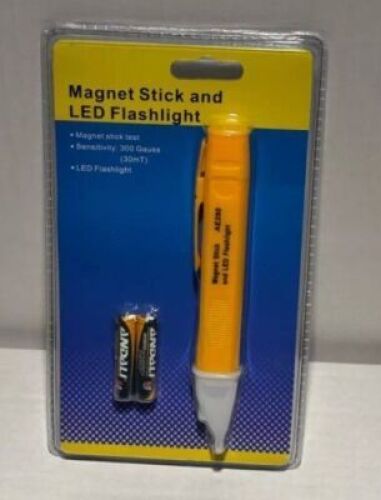 DESCRIPTION: (3) MAGNET STICK AND LED FLASHLIGHT BRAND/MODEL: 72-12985 INFORMATION: YELLOW RETAIL$: $4.90 EA QTY: 3