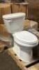1.28 GPF WHITE ELONGATED TOILET PACK - 2