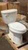 1.28 GPF WHITE ELONGATED TOILET PACK - 3