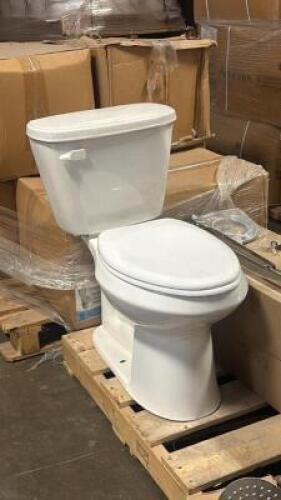 1.28 GPF WHITE ELONGATED TOILET PACK
