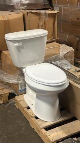 1.28 GPF WHITE ELONGATED TOILET PACK