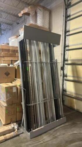TRIM DISPLAY RACK WITH CONTENTS