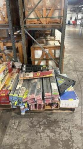 FULL PALLET OF ASSORTED TILE INSTALLATION HARDWARE AND SUPPLIES