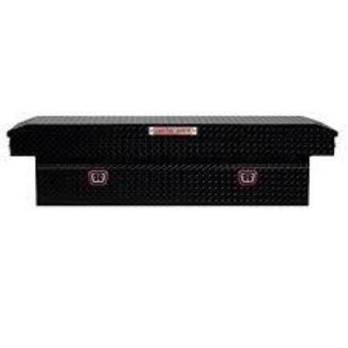 DESCRIPTION: (1) CROSSOVER TRUCK TOOL BOX STORAGE BRAND/MODEL: WEATHERGUARD #127-5-04 INFORMATION: BLACK, DIAMOND TREAD, SINGLE LID, ALUMINUM SIZE: 72
