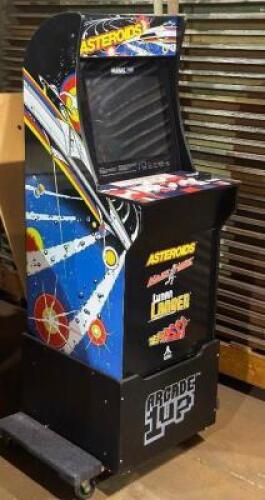 DESCRIPTION: STAND UP RETRO ARCADE MACHINE BRAND / MODEL: ARCADE UP ADDITIONAL INFORMATION: SEE PHOTOS FOR CONSOLES INSTALLED GAMES. SIZE: APPROX. 4'