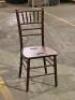 DESCRIPTION: (10) - MAHOGANY WOOD CHIAVARI CHAIRS LOCATION: FIRST FLOOR THIS LOT IS: SOLD BY THE PIECE QTY: 10 - 2