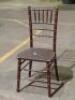 DESCRIPTION: (10) - MAHOGANY WOOD CHIAVARI CHAIRS LOCATION: FIRST FLOOR THIS LOT IS: SOLD BY THE PIECE QTY: 10 - 7