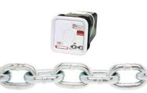 DESCRIPTION: (1) PROOF COIL CHAIN BRAND/MODEL: CAMPBELL #0143326 INFORMATION: ZINC PLATED SIZE: 3/16" X 150' RETAIL$: $130.00 EA QTY: 1